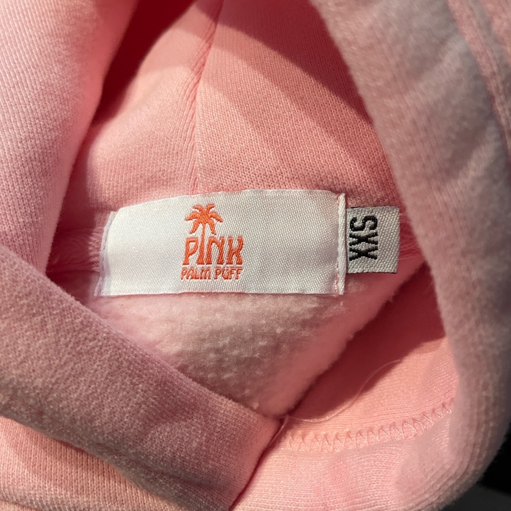 Pink Palm Puff Hoodie - Picture 3 of 4